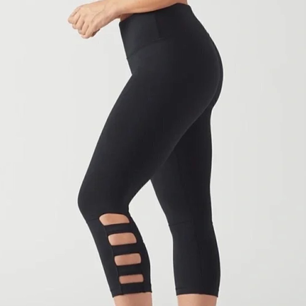 Glyder Leggings Ninja Cropped Black Size Small